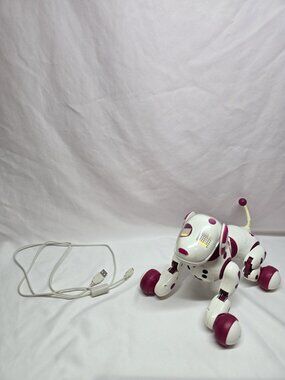 Spin Master Zoomer Zoomie Electronic Interactive Red/Pink Robot Dog Working